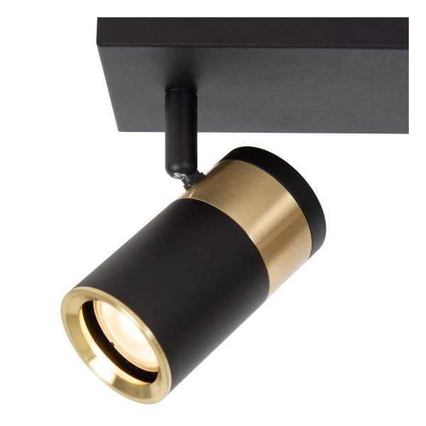 Lucide GORIK - Ceiling spotlight - 2xGU10 - Black - detail 1